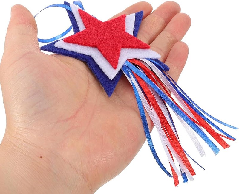 IMIKEYA 12pcs Non-Woven Fabric Independence Day Hanging Ornaments for Home and Party Decorations - Image 4